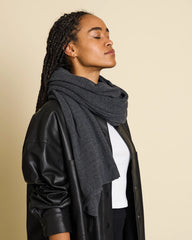 SCARF ROSS DARK GREY von JAN `N JUNE