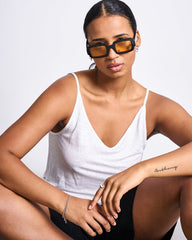 SLIP TOP TRIANGLE LINEN WHITE von JAN`N JUNE