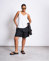 SLIP TOP TRIANGLE LINEN WHITE von JAN`N JUNE