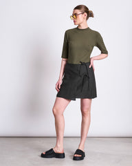 LYOCELL RIB T-SHIRT NINA DARK OLIVE von JAN `N JUNE