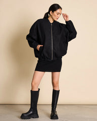 OVERSIZED BLOUSON TANARO BLACK von JAN `N JUNE