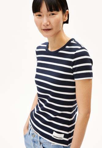 RIPP-Shirt KARDAA STRIPES von ARMEDANGELS night sky