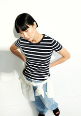 RIPP-Shirt KARDAA STRIPES von ARMEDANGELS night sky
