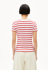RIPP-Shirt KARDAA STRIPES von ARMEDANGELS coral blush