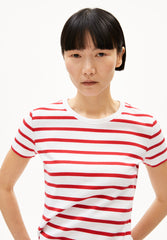 RIPP-Shirt KARDAA STRIPES von ARMEDANGELS coral blush