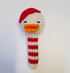 Häkelrassel DUCK rot