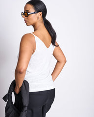 SLIP TOP TRIANGLE LINEN WHITE von JAN`N JUNE