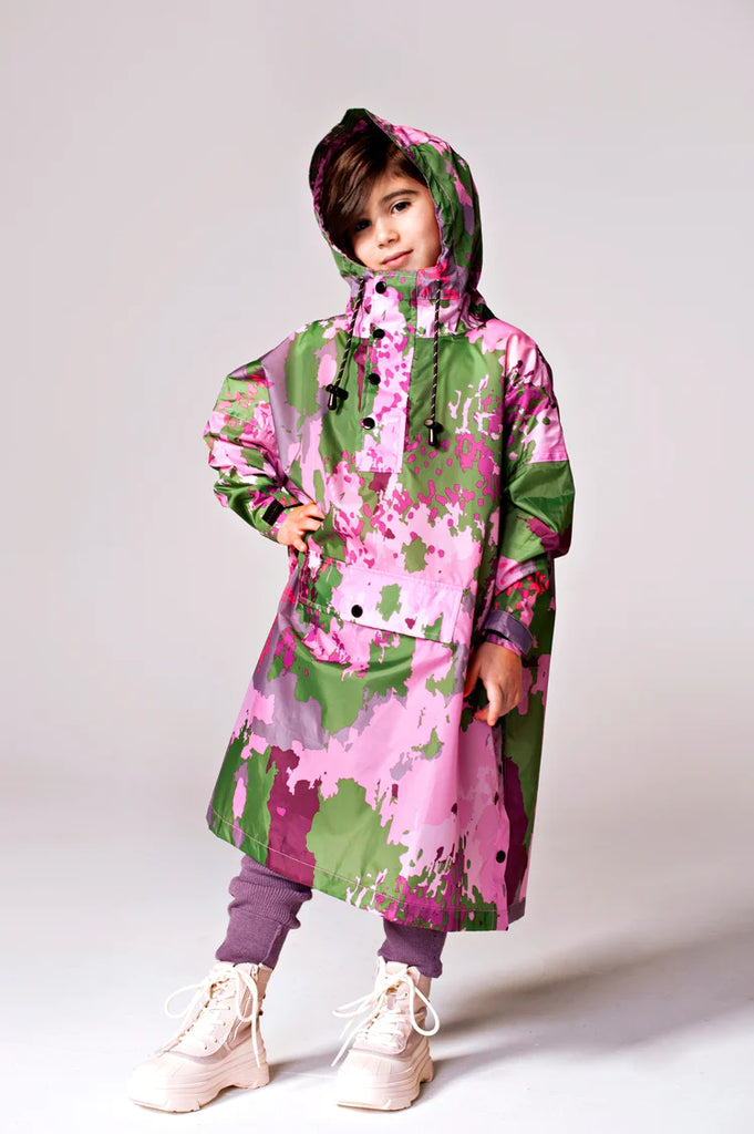 Digi Spring Camo Kids - Regenponcho für Kids von RAINKISS