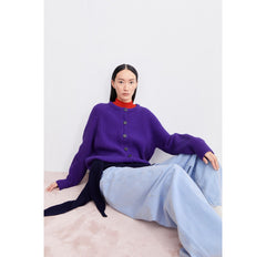 Strickjacke SELMAA von ARMEDANGELS indigo lilac