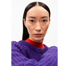 Strickjacke SELMAA von ARMEDANGELS indigo lilac