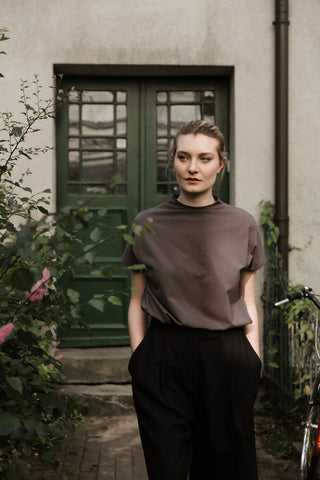 Organic Shirt MY antrazit - handmade with Love