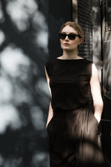 Organic Top ISY black - handmade with Love