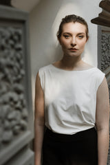 Organic Top ISY white - handmade with Love