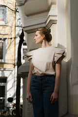 Top TULIP sand - Handmade with Love