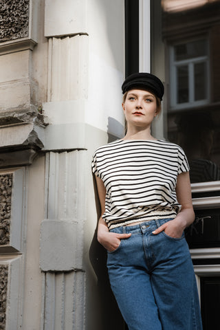 Jersey Top BLOSSOM Stripes - handmade with Love