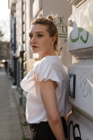 Top TULIP weiss - Handmade with Love