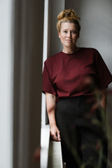 Organic Shirt BE burgunder - handmade with Love