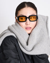 WOOLY KNIT SCARF AVAK LIGHT GREY von JAN `N JUNE