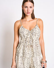 SPAGHETTI TIE TOP EBUR DALMATIEN DOTS von JAN N JUNE