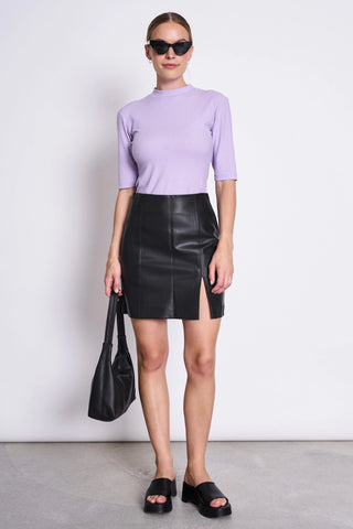 LYOCELL RIB T-SHIRT NINA LAVENDER von JAN `N JUNE