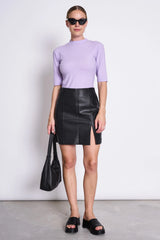 LYOCELL RIB T-SHIRT NINA LAVENDER von JAN `N JUNE