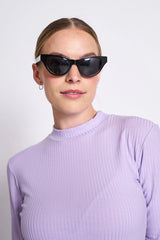 LYOCELL RIB T-SHIRT NINA LAVENDER von JAN `N JUNE