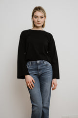 Organic Longsleeve FLOW black - handmade with Love