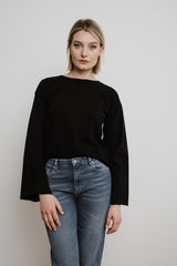 Organic Longsleeve FLOW black - handmade with Love