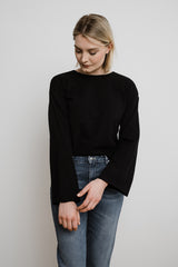 Organic Longsleeve FLOW black - handmade with Love