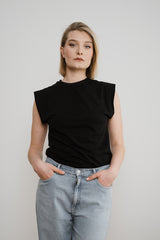 Organic Top MOVE black - handmade with Love