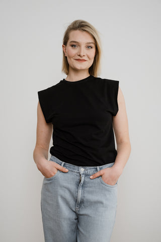 Organic Top MOVE black - handmade with Love
