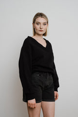 Organic Sweatshirt HAEPPY black