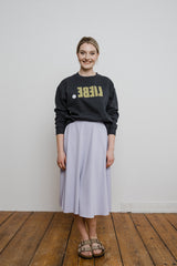 Organic Sweatshirt LIEBE navy