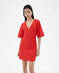 FIERY RED KIM DRESS von THINKING MU