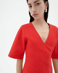 FIERY RED KIM DRESS von THINKING MU
