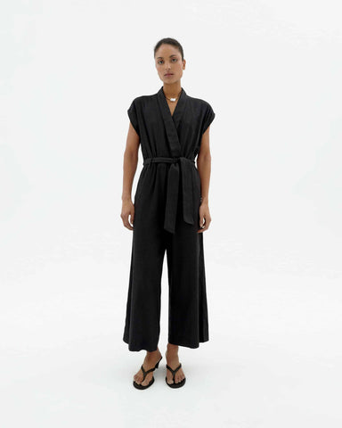 BLACK MALAWI JUMPSUIT von THINKING MU