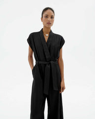 BLACK MALAWI JUMPSUIT von THINKING MU