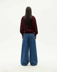 WINE CARMEN KNITTED SWEATER von THINKING MU