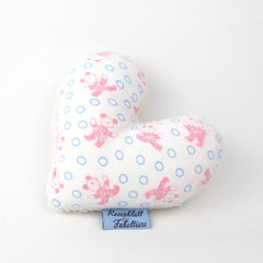 Rasselherz rosa/blau