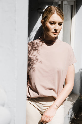 Organic Shirt MY rose - handmade with Love