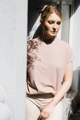 Organic Shirt MY rose - handmade with Love