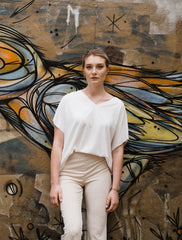 Organic Shirt NOVA WHITE - Handmade with Love