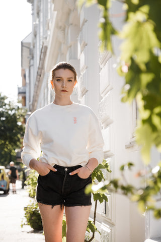 Organic Sweatshirt - TOGETHER white mist