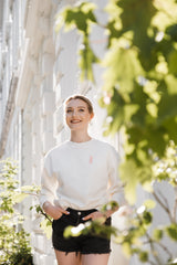 Organic Sweatshirt - TOGETHER white mist