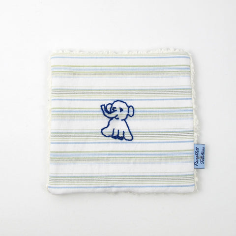 Knistertuch mit Elefant bestickt