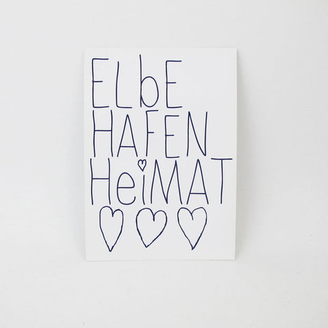 Postkarte ELBE HAFEN HEIMAT