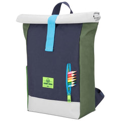 Rolltop Kinderrucksack AARON green multi von JOHNNY URBAN