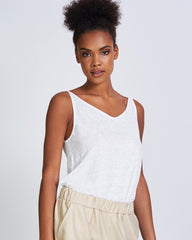 SLIP TOP TRIANGLE LINEN WHITE von JAN`N JUNE