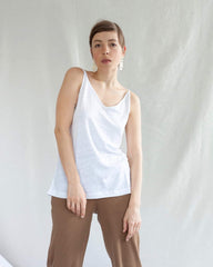 SLIP TOP TRIANGLE LINEN WHITE von JAN`N JUNE