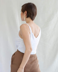 SLIP TOP TRIANGLE LINEN WHITE von JAN`N JUNE